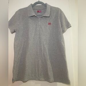 Mater Dei Girls Gray Uniform Polo Shirt size Juniors L